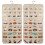 Hängender Schmuckorganizer, beige Ohrringbeutel, 2 Stück 4