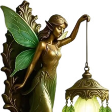 Wandlamp met Sfeereffect, Feeënvleugels, Nachtlampje, Vintage Feeëndecoratielamp voor Thuis, Studentenkamer, Boerderij of Slaapkamer
