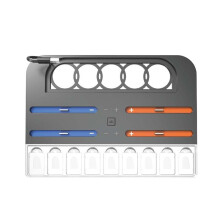 Charging Dock Station for 2 for Controller Charger Cooling Stand with 9 Game-Card Slots Game Console Stand