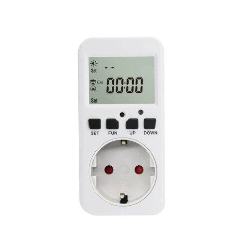 Multifunctional Digital Light Controlled Timer Socket Cycle Programmable Digital Timer Outlet -EU Plug