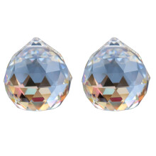 Crystal chandelier pendants clear ball prisms 2 pcs