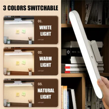 Lampe Bureau LED Magnétique avec Protection des Yeux, Interrupteur Lecture à Distance, Intensité Variable en Continu, Trois Vitesses, USB, Lampe