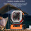 Ventilador portátil de camping Kayannuo com luz LED e bateria externa. 8