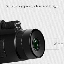 40x60 Monocular Telescope for Adults and Children for Bird Watching Hiking and Concert Tours with Phone Clip and Tripod