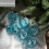 Transparent Christmas Ball Blue Acrylic 6cm 7