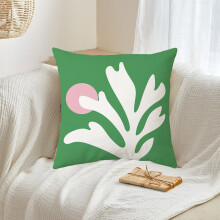 4-teiliges Kissen-Set im Boho-Stil mit botanischem Muster