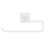 White Plastic Toilet Paper Holder Stand with Storage 1