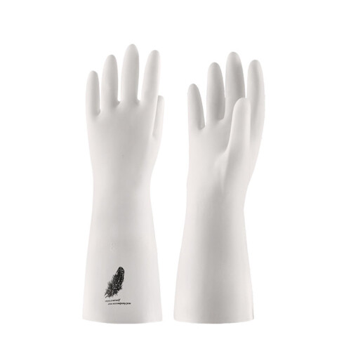 Latex dishwashing gloves waterproof M size 33cm