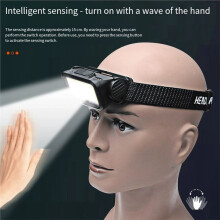 Motion Sensor Rechargeable Headlight Flashlight 8 LED Headlights Fishing Headlamp Led Forehead Lamp Flashlighs