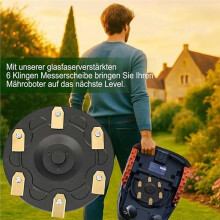 Kit de 6 Disques de Rechange pour Tondeuse Robot pour Navimow I105N, I105E, I108E, I110N avec 30 Disques de Rechange