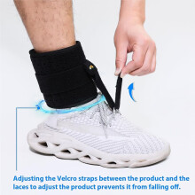 Adjustable Drop Foot Brace Foot Brace Unisex Fits for Right/Left Foot Orthosis Ankle Brace Support