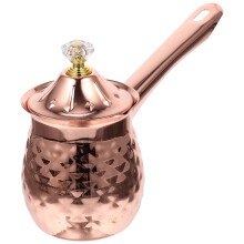 Cafetière turque en acier inoxydable (Cezve) avec longue anse