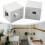 1Pair Square Shower Temperature Control Handle Knob Thermostatic Handle Brushes Bathroom Cleaning Tools Home Improvement 5