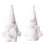 Handmade Christmas Gnome Plush Ornament White 1pc 1