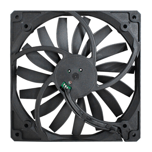 Jixopn chassisventilator vierkant 14 cm vloeistofdynamisch lager 2