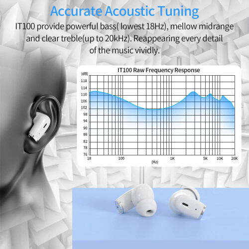 True Wireless Earbuds IT100 Bluetooth 5.2 IPX8 Waterdicht 1