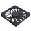 Jixopn chassisventilator vierkant 14 cm vloeistofdynamisch lager 5