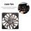 Jixopn chassisventilator vierkant 14 cm vloeistofdynamisch lager 8