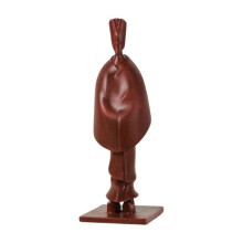 Ornements de Figures Abstraites Sculpture Ornements Maison Armoire Murale Étude Décoration Douce Couleur Rouge Vin