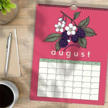 Calendrier 2025 Produits de Saison Fruits et Légumes Calendrier Mural Décoration D'Intérieur