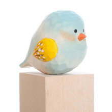 Statues D'Oiseaux en Bois Sculptées à la Main Décoration de la Maison Statues Cadeaux pour les Amoureux des Oiseaux