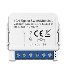 Module D'Interrupteur Intelligent Tuya Zigbee 3.0, Commande Bidirectionnelle, Commande Vocale, Domotique, 1 Gang.