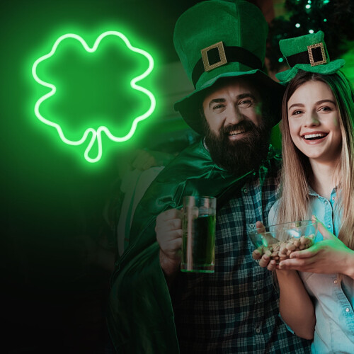 LED-neonvägglampor St. Patrick's Day-dekoration 1-pack 1