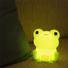 Frog Night Light, Frog Gifts, Cute Silicone Nursery Rechargeable Dimmable Bedside Lamp, Kids' Bedroom Decor