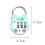 Cat Design 3-Digit Resettable Combination Padlock 5