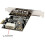 Κάρτα PCIe IEEE1394FireWire3 θυρών με τσιπ TI XIO2213B 4