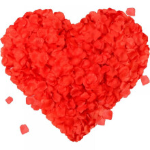 Faux Red Rose Petals Wedding Decoration 1000 pcs