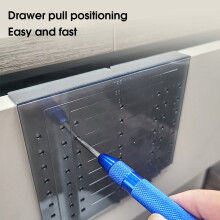 Aurora Trade Hole Drilling Guide Template for Cabinet Door