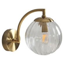 Applique murale moderne à LED en forme de boule de verre pour chambre à coucher, luminaire décoratif d'intérieur pour salon, escalier A