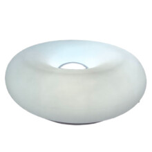 Lampe de Table Prise USB, Lampe de Chevet pour Chambre à Coucher, Salon, Salle à Manger, Décoration, Lumière D'Ambiance en Forme de Donut, Blanche