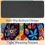 Mouse Pad Dark Flowers Peace Αντιολισθητική Βάση από Λαστιχένιο Υλικό 8,3x9,8 4