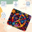 Mouse Pad Dark Flowers Peace Αντιολισθητική Βάση από Λαστιχένιο Υλικό 8,3x9,8 3