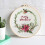 Weihnachts-Kreuzstich-Set mit Blumenmuster auf Stoff 6
