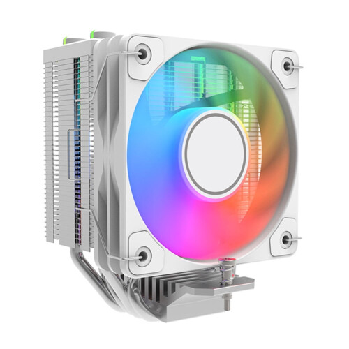 Ψύκτρα CPU Jixopn Air Λευκό 4-σωλήνας θερμότητας 10cm PWM ARGB για 1