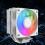 Ψύκτρα CPU Jixopn Air Λευκό 4-σωλήνας θερμότητας 10cm PWM ARGB για 4