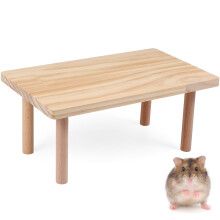 Soporte de madera para jaula de hámster, ardilla, jerbo y chinchilla.