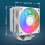 Ψύκτρα CPU Jixopn Air Λευκό 4-σωλήνας θερμότητας 10cm PWM ARGB για 8