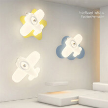 Applique Murale Romantique en Forme D'Avion pour Chambre D'Enfant, Lampe Murale LED pour Chambre D'Enfant, Lampe de Chevet, Avion, Chambre D'Enfant, C