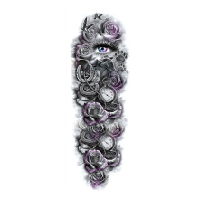 Yakbaofuo men's arm temporary tattoo stickers 3D waterproof