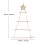 Ensemble décoratif suspendu de bûches triangulaires de Noël 3