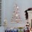 Ensemble décoratif suspendu de bûches triangulaires de Noël 5
