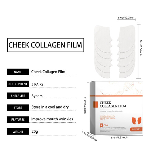 Hydrolyzed Collagen Nasolabial Patch Moisturizing Firming 2 2