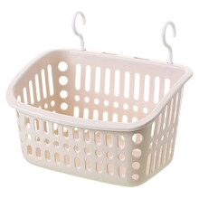 Cesto de armazenamento de artigos têxteis para casa Yakbaofuo, em plástico, com gancho, para pendurar no chuveiro, ideal para banheiro e cozinha.