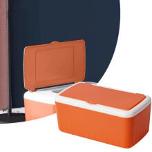Boîte de rangement multifonctionnelle Yakbaofuo, grande capacité, avec couvercle, idéale pour ranger les lingettes humides et autres textiles de