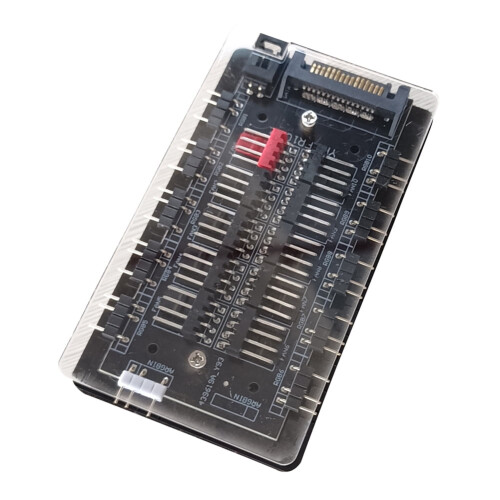 ARGB PWM Lüfter-Hub mit Temperaturregelung und 2