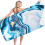 Extra groot, zandbestendig microvezel strandhanddoek 27x59 inch 2
